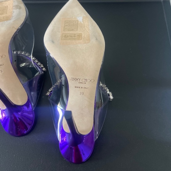 Jimmy Choo Bing Crystal Transparent Pumps - Picture 11 of 12